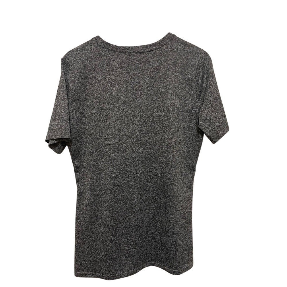 Aunis Womens T Shirt Large Gray Short Sleeve Crew Yoga Workout Top Stylish - Picture 2 of 11